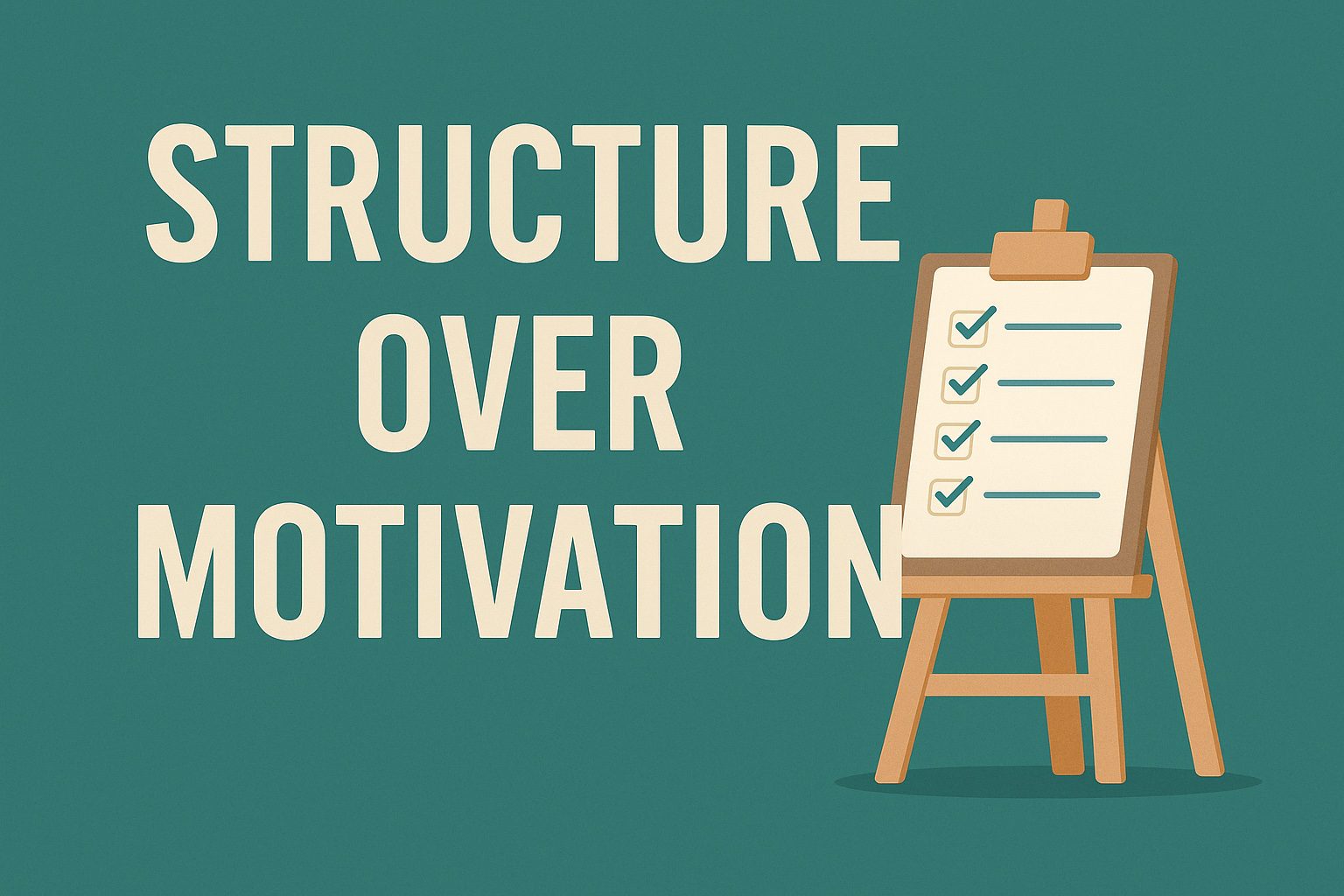 structure over motivation