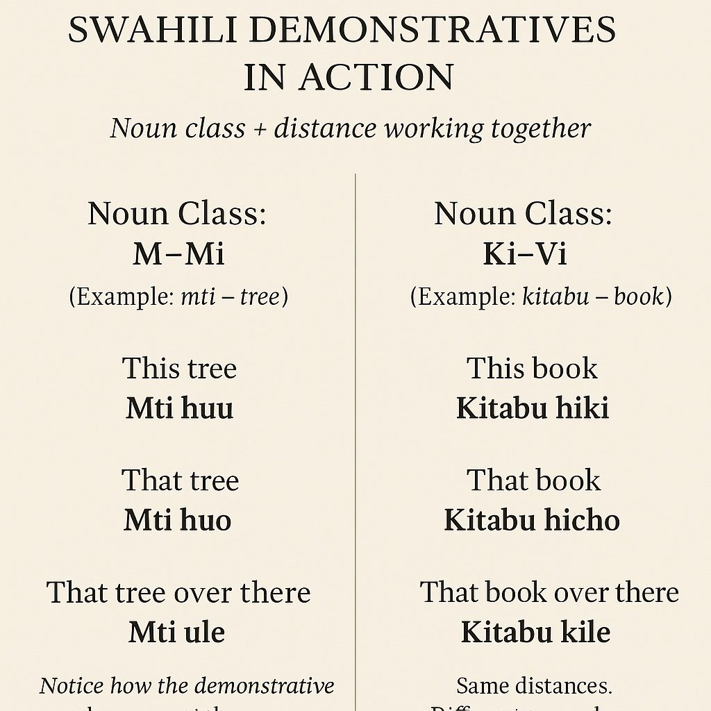 noun class demonstratives